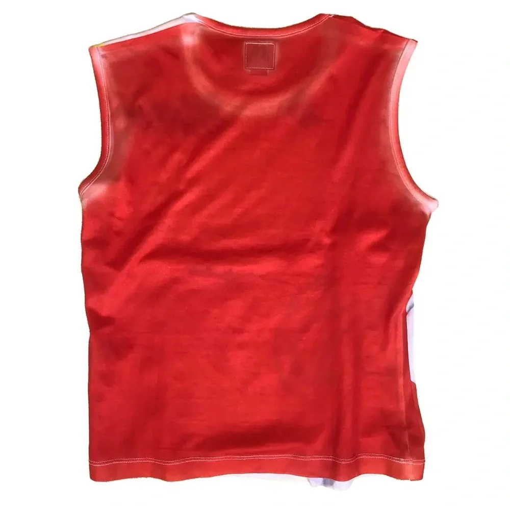 Miss Sixty Vintage Colorful Tongue and ice cream Graphic Sleeveless Top - Picture 6 of 8